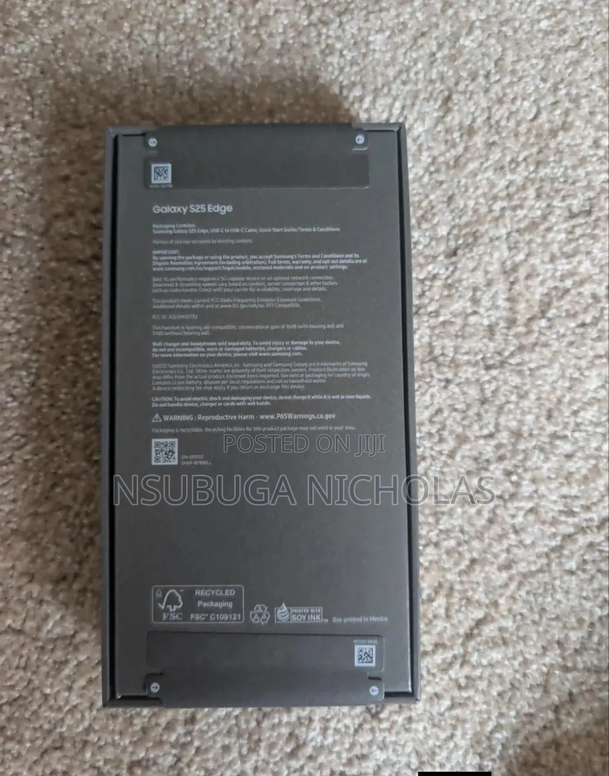 New Samsung Galaxy S25 Edge 512 GB Silver