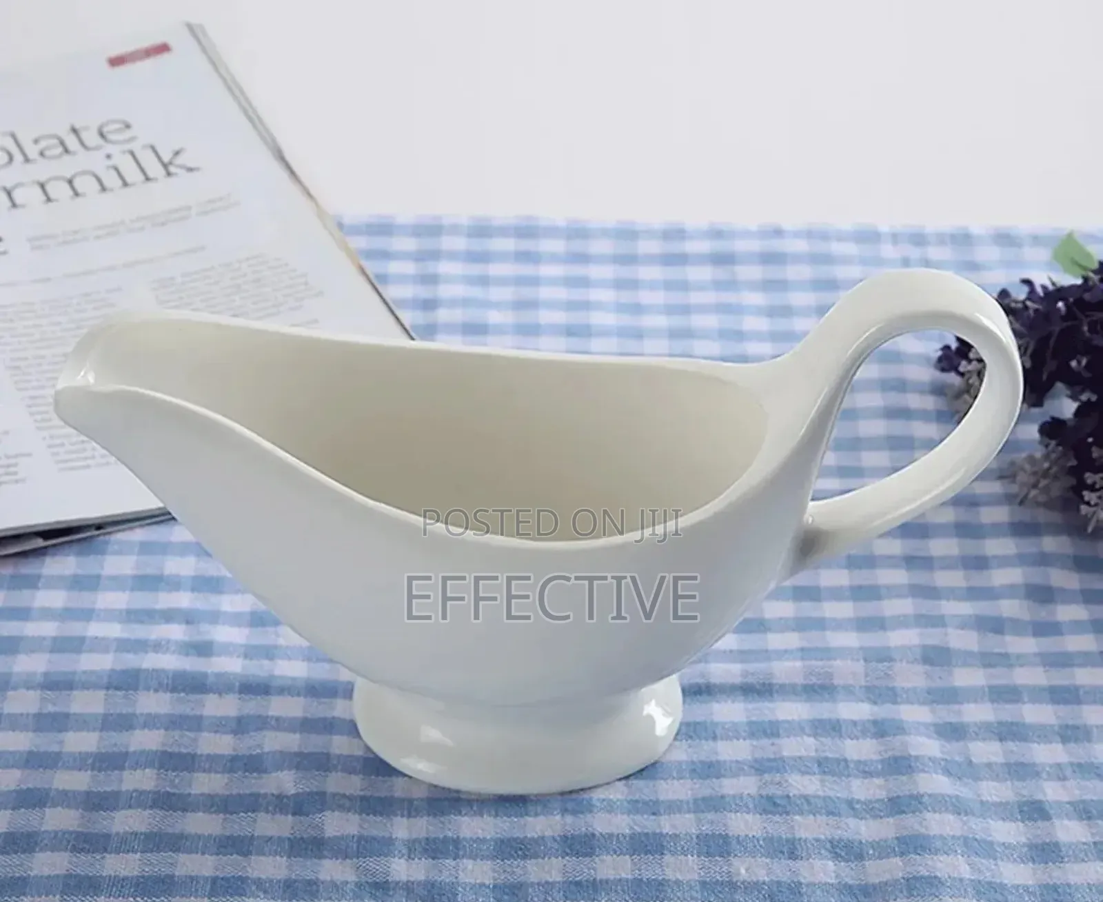 White Porcelain Gravy Boat