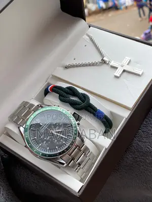 Omega Watch + Bracelete +Necklace