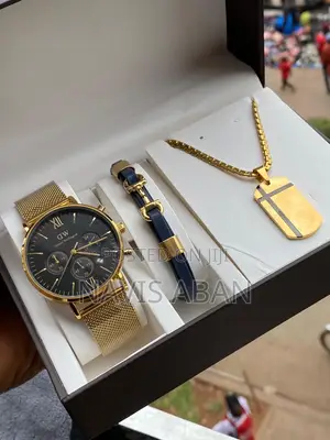 Daniel Wellington Watch + Bracelete + Necklace