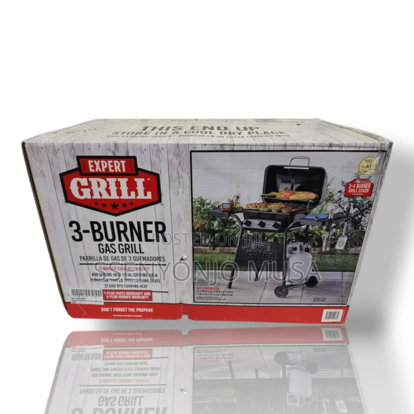 3 Burner Propane Gas Grill - BBQ Grill for Outdoor Cooking