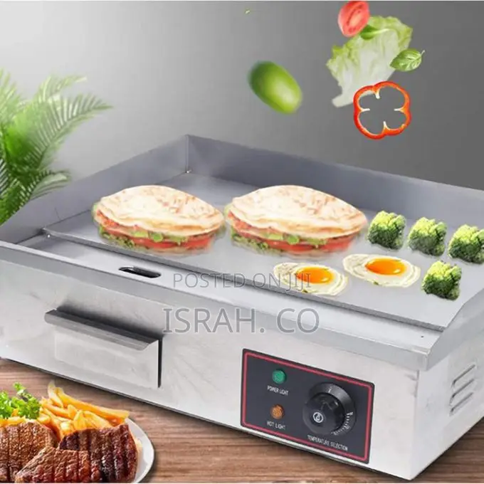 Electric Countertop Flat Top Griddle, Commercial