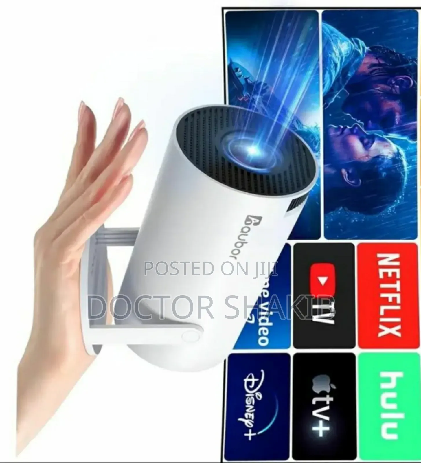 Unique Portable Projector With Wifi 6 and Bluetooth 5.2