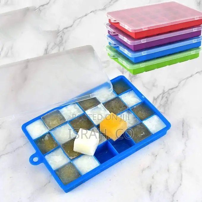 1 Piece of 24 Cube Ice Cube Tray With Lids,Bpa