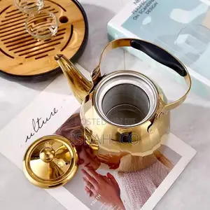 3 Litre Gold Stove Top Whistling Kettle