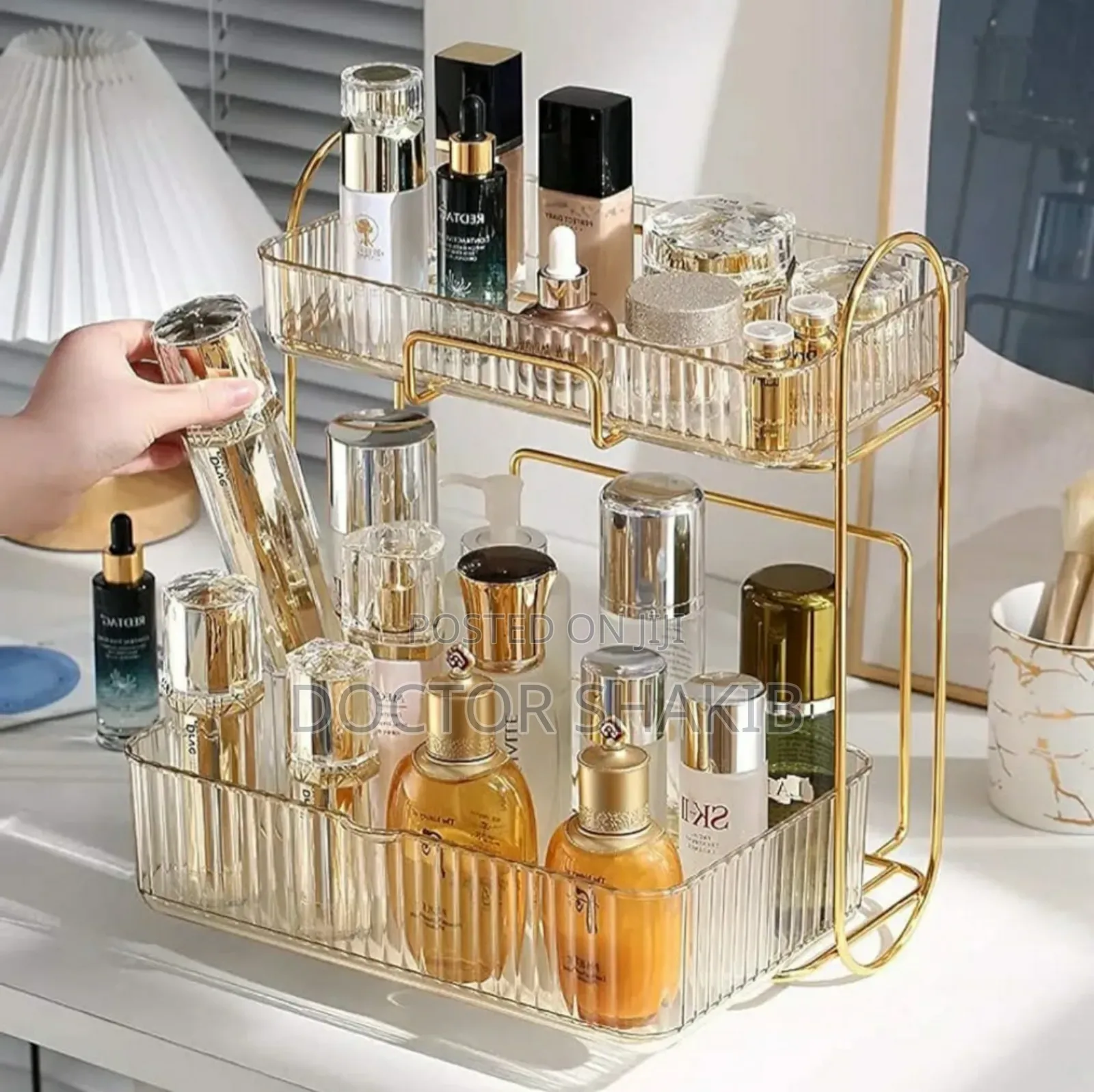 Luxurious 2-Tier Bathroom Organizer Countertop