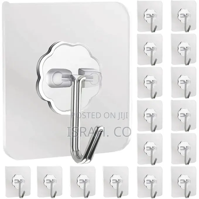Roktry 10 PCS Adhesive Sticker Hangers for Hanging