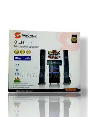 Sayona SHT-1308bt 3.1ch Multimedia Speaker -15000w Pmpo, Bt