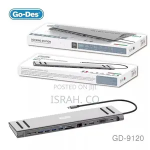 Go-Des 14 in 1 Usb C Type-C Hub Hubs Docking Station