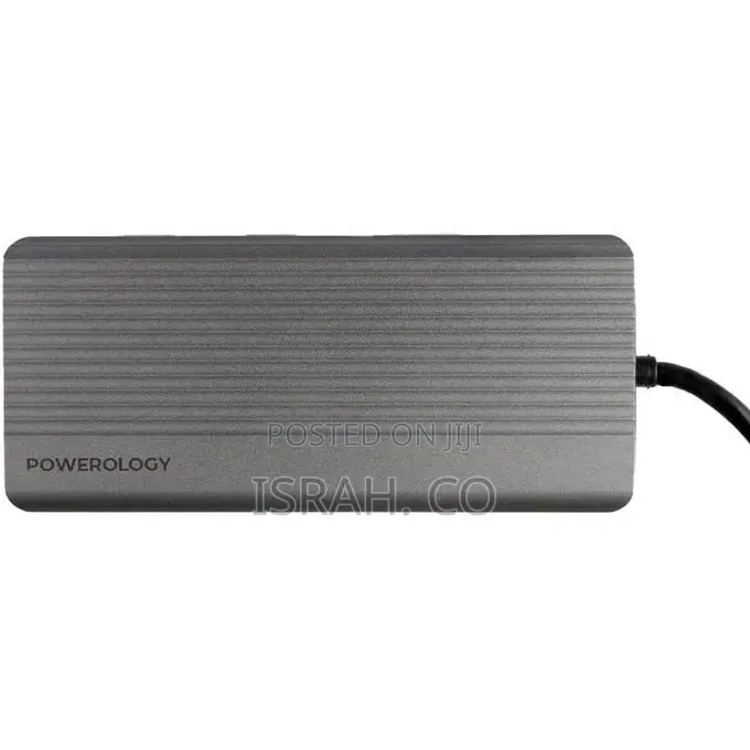 Powerology 12 In1 Usb-C Hub Hdmi Type-C 100w Pd Ethernet Vga
