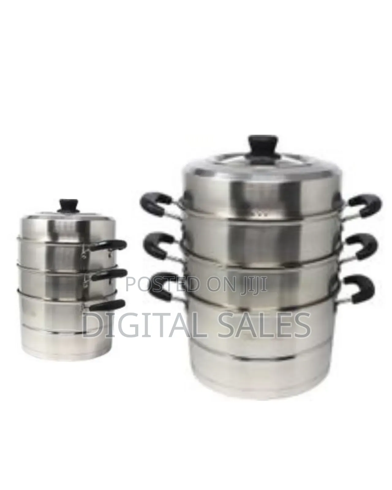 26cm 3 Tier Stainless Steel Soup Pot Steamer Dual-Purpose for Boiling