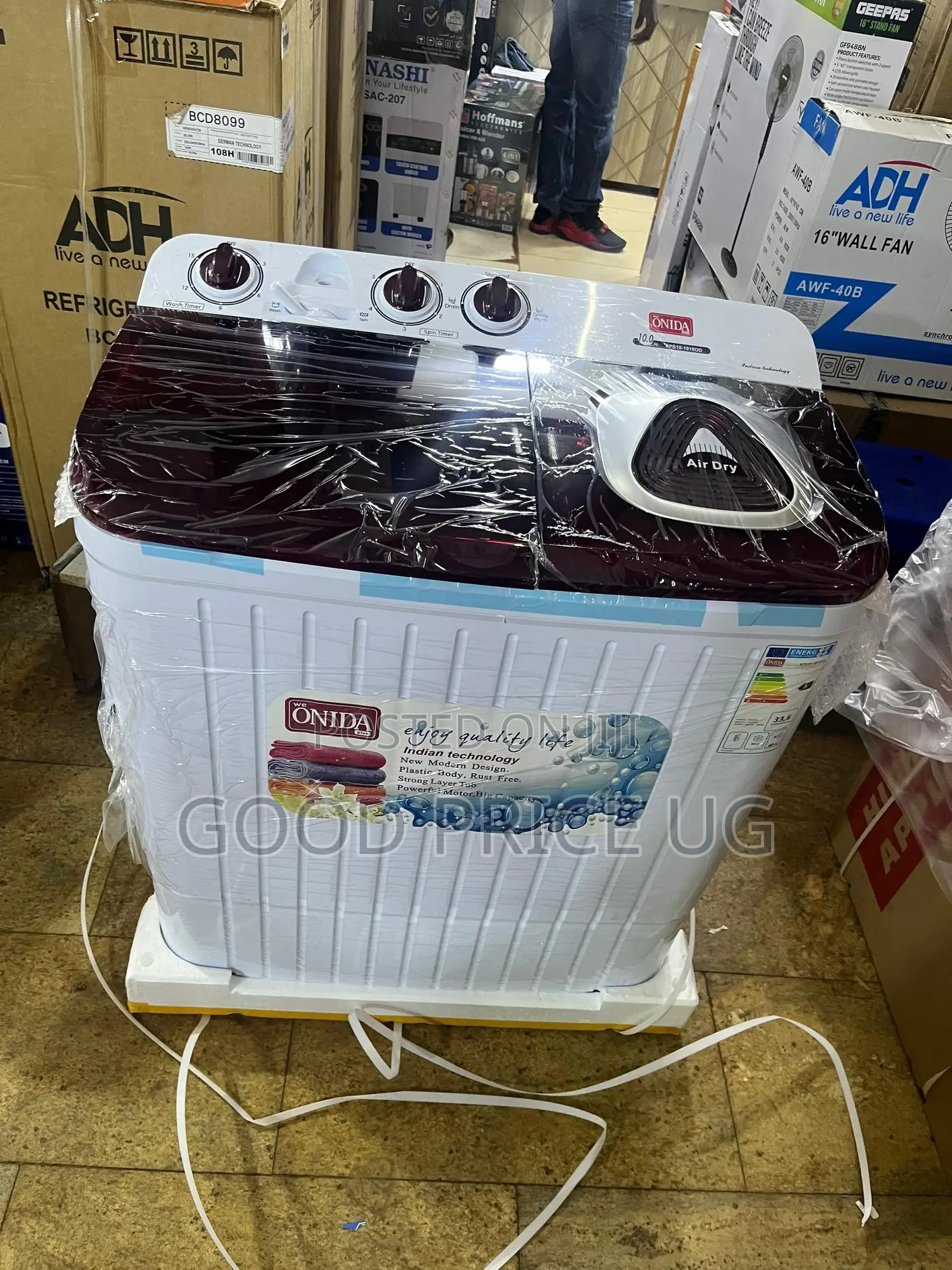 Onida 10kgs Semi Auto Twin Tub Washing Machine \\ Top Loader