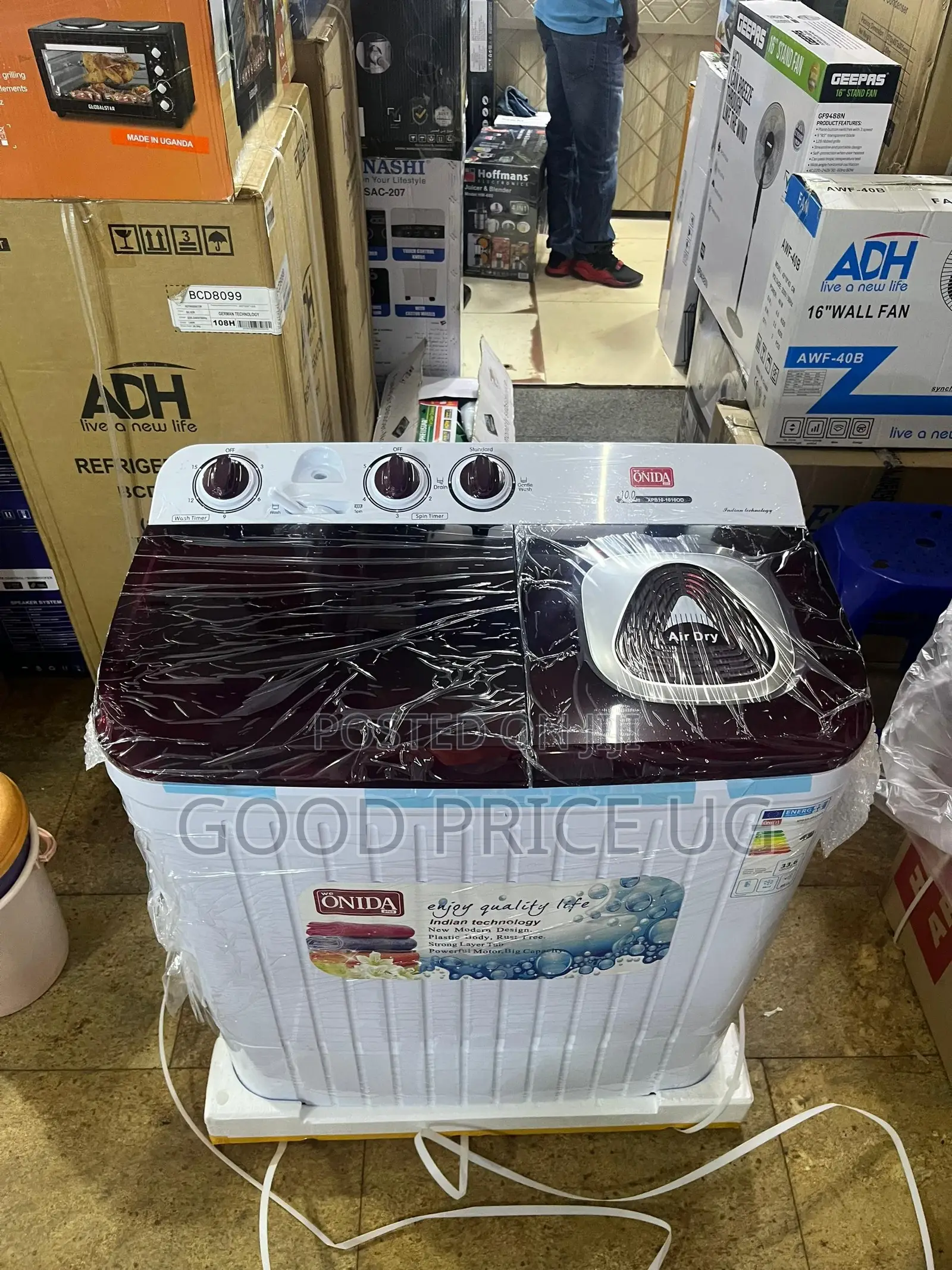 Onida 10kgs Semi Auto Twin Tub Washing Machine \\ Top Loader
