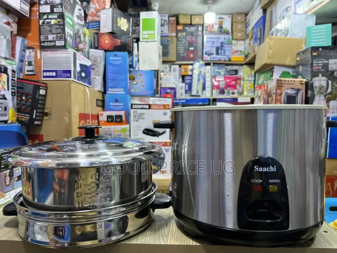 2.8 Litres Saachi Rice Cooker With Stainless Steel Pot and Steamer