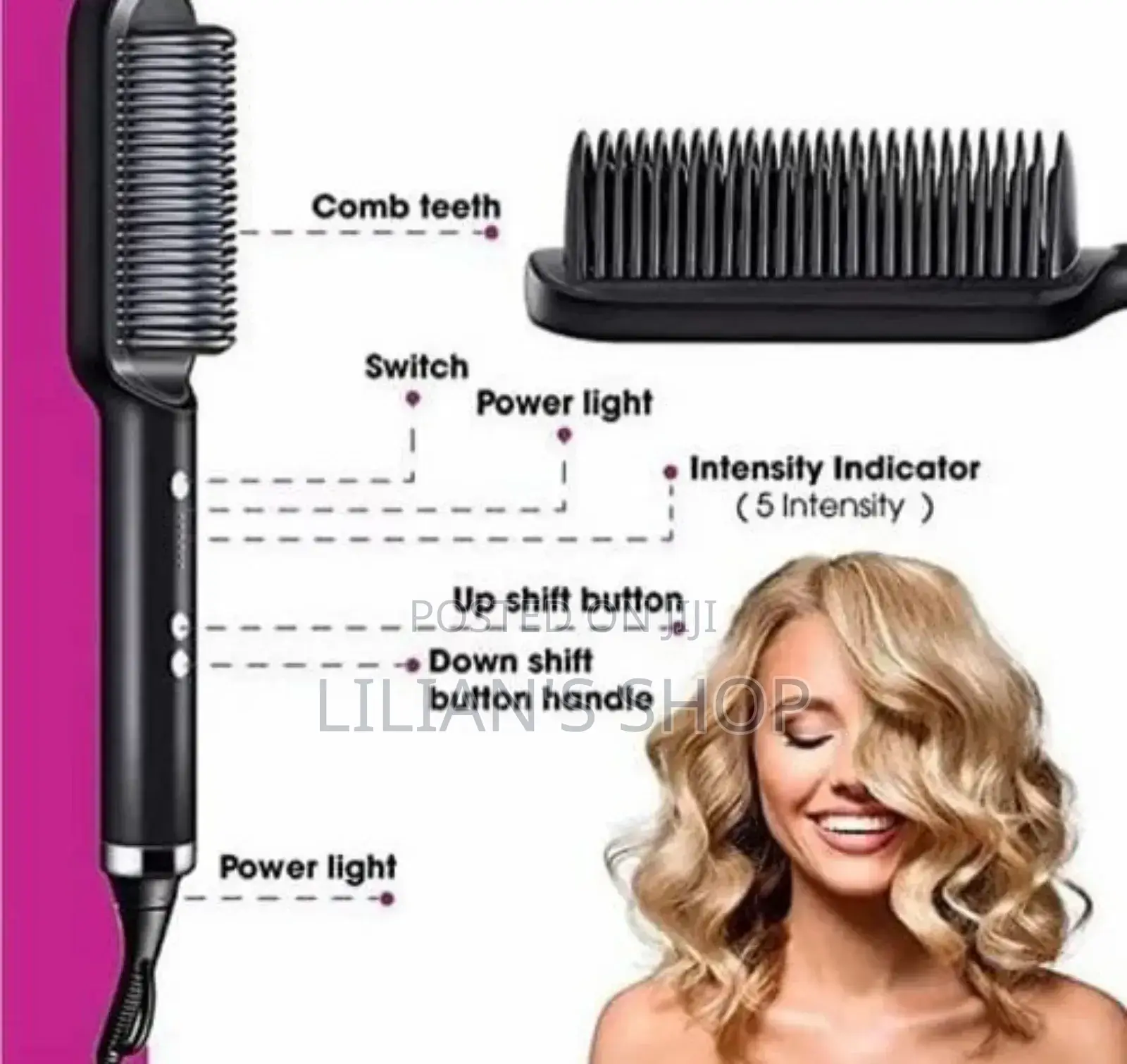 Raf Professional Hair Straightener Comb