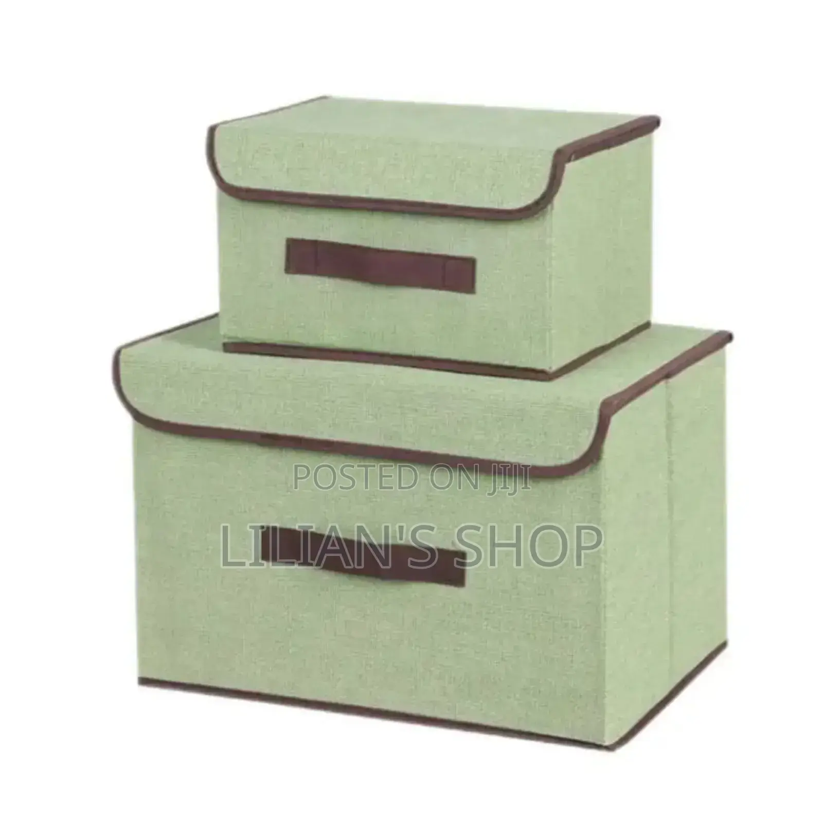 2pcs Foldable Fabric Storage Boxes