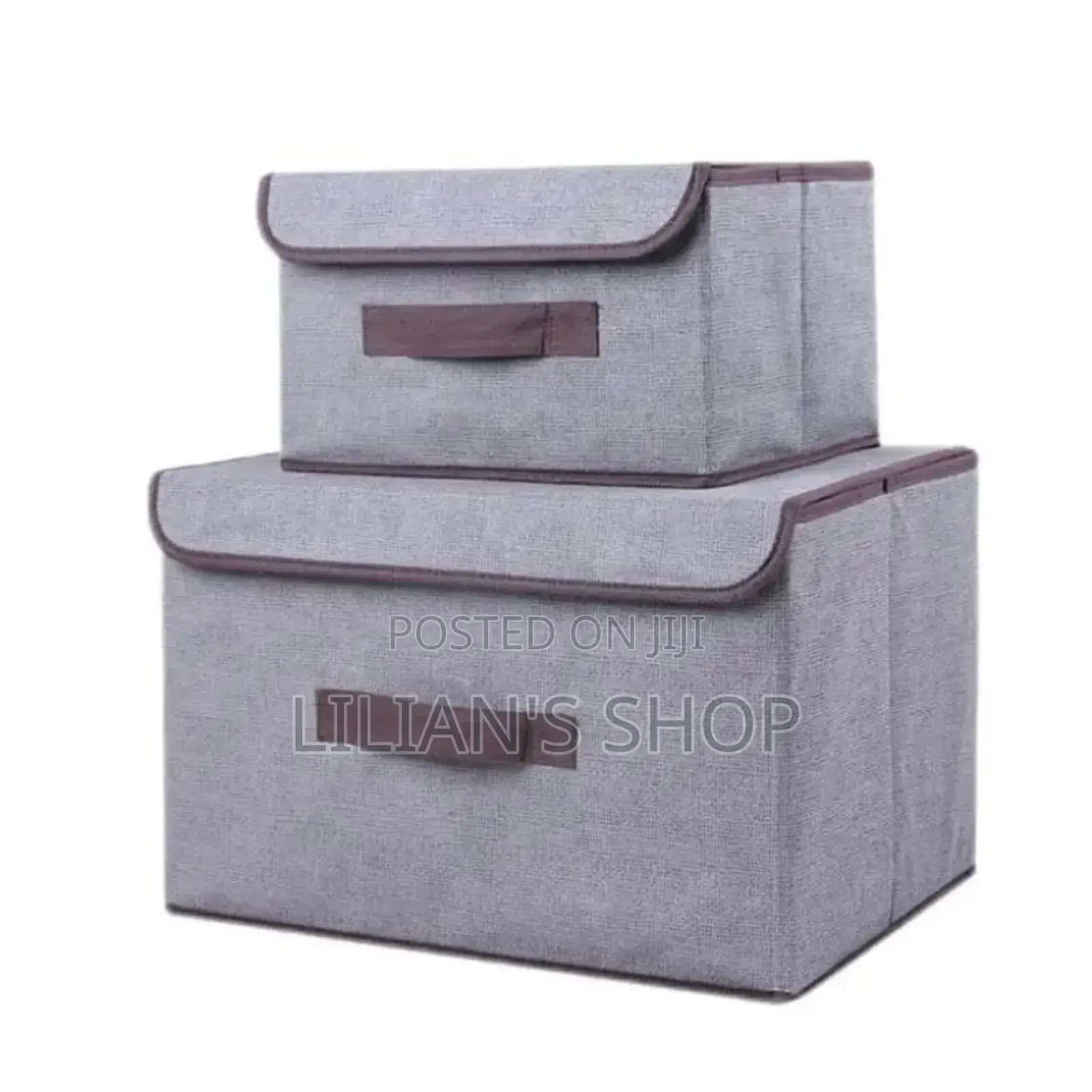 2pcs Foldable Fabric Storage Boxes