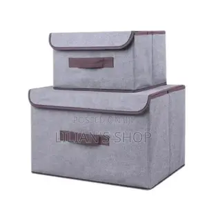 2pcs Foldable Fabric Storage Boxes