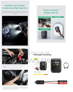 Baseus New 4-in-1 (12,000 Mah) Car Jump Starter
