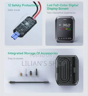 Baseus New 4-in-1 (12,000 Mah) Car Jump Starter