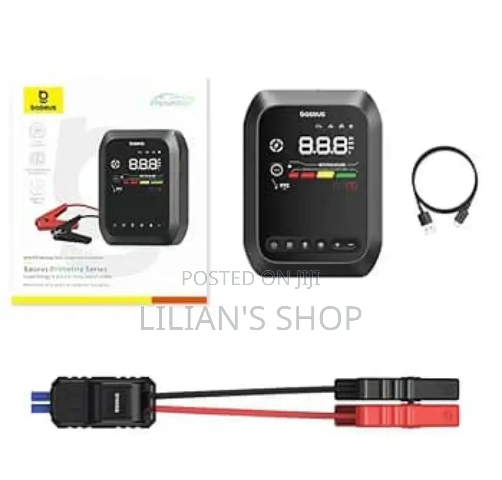 Baseus New 4-in-1 (12,000 Mah) Car Jump Starter