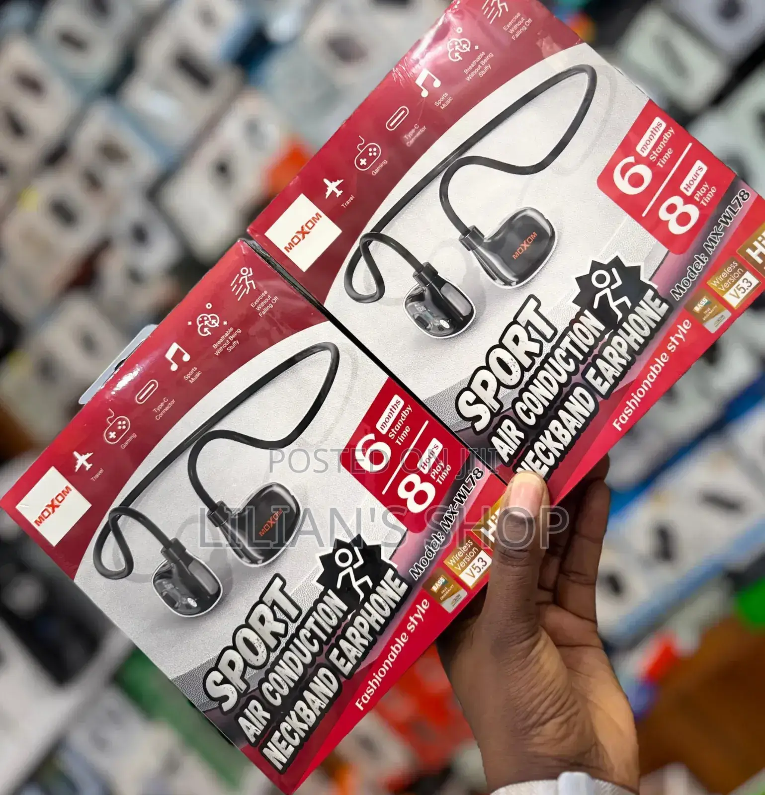 Moxom Sport Air Conduction Neckband Earphone