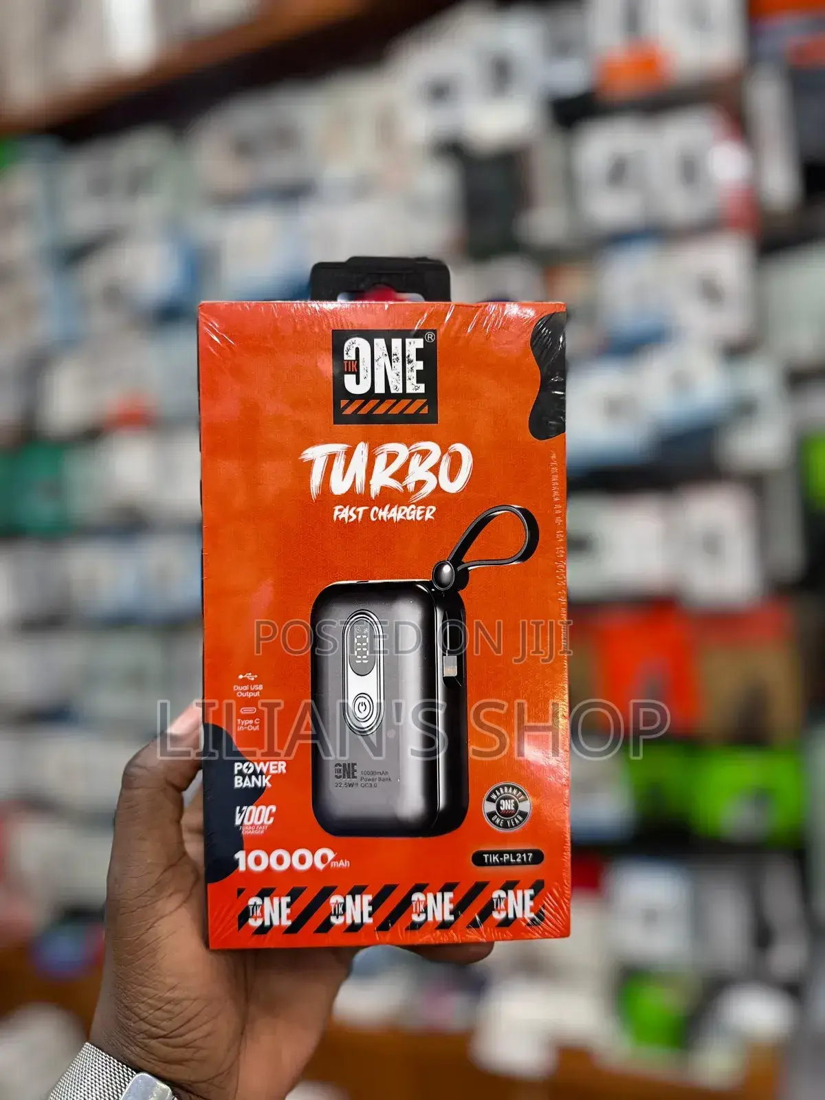 Tikone 10,000mah 22.5w Turbo Fast Charger Dual Usb Output