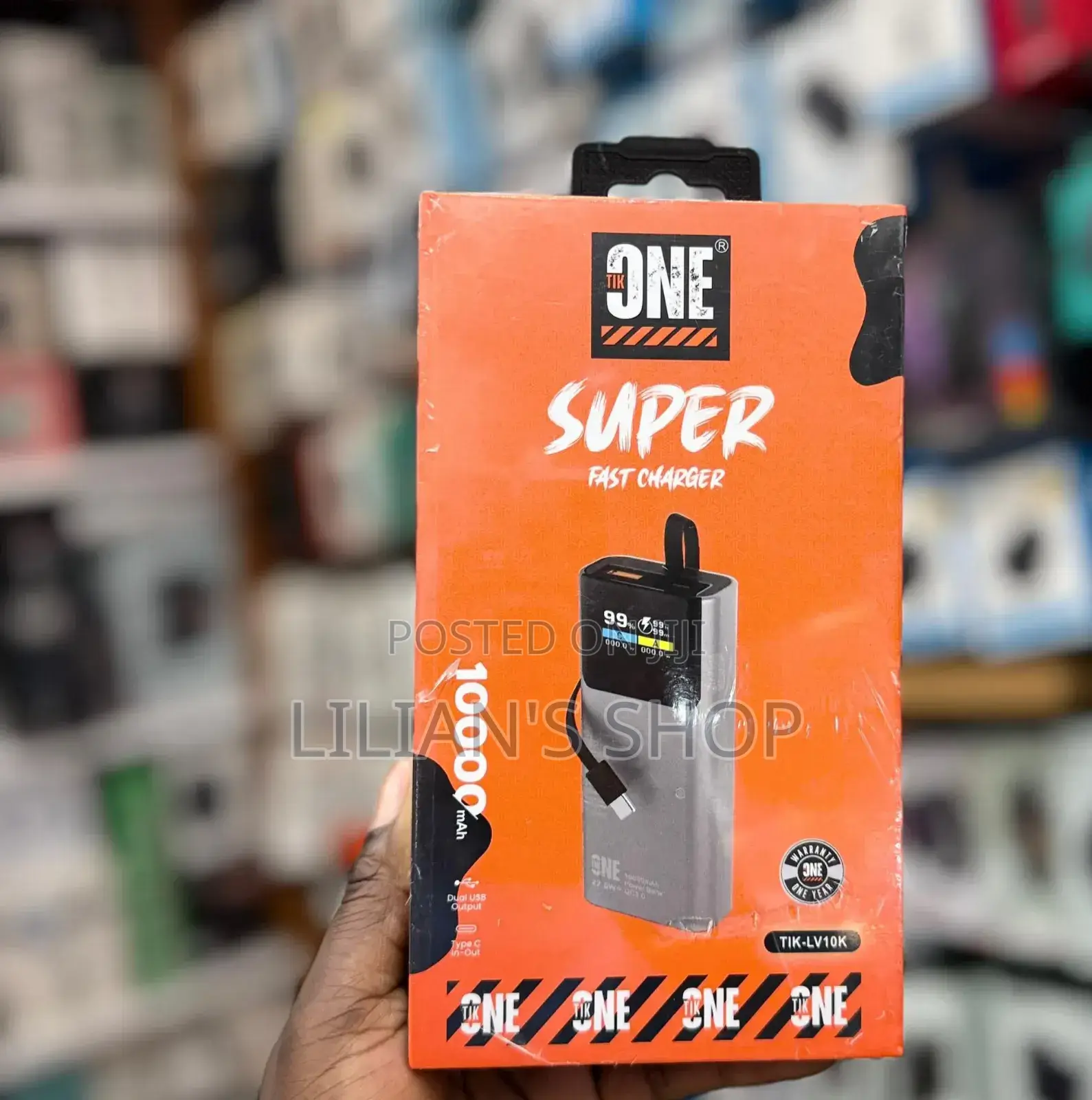 Tikone 10,000mah Dual Usb Output 22.5w