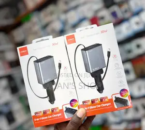 Moxom 5 in 1 Gloss Car Charger Mx-Vc48