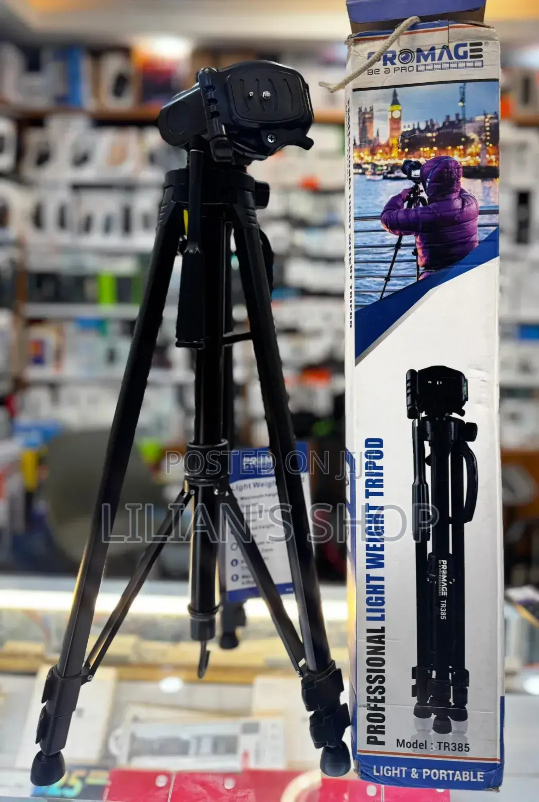 Promage Tr385 Light and Portable Video Tripod