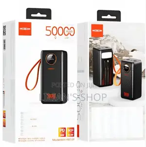 Moxom 50,000mah 22.5w LCD Display Power Bank