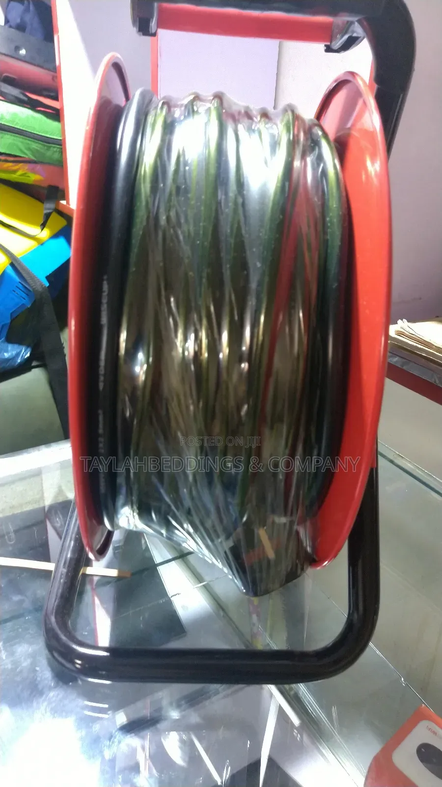 50m Heavy Duty Cable Reel With Thermal Cut-Out, Metal Stand and Handle