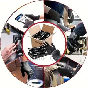100 Pack Of Neoprene Nitrile Disposable Gloves