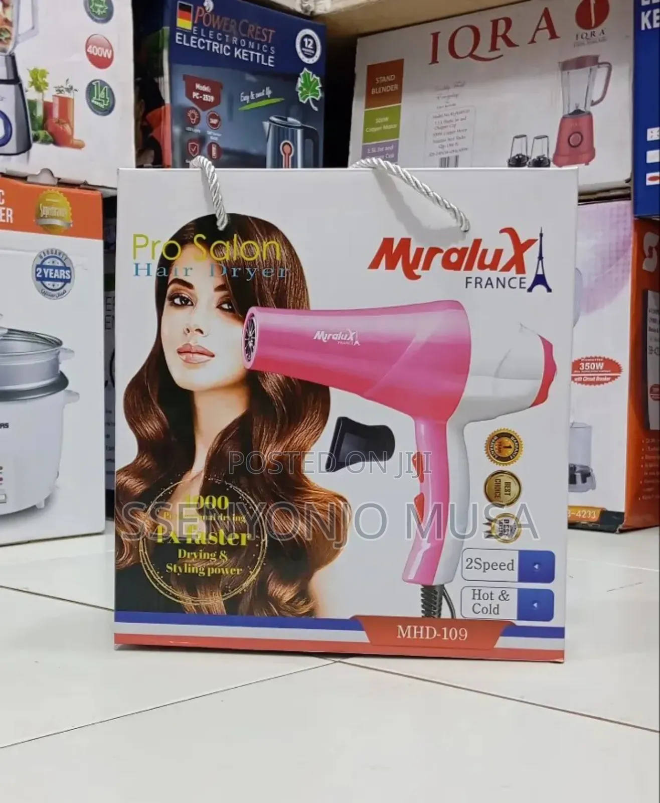 Meralux Hair Dryer 1200w | 2 Speeds 3 Heat Settings