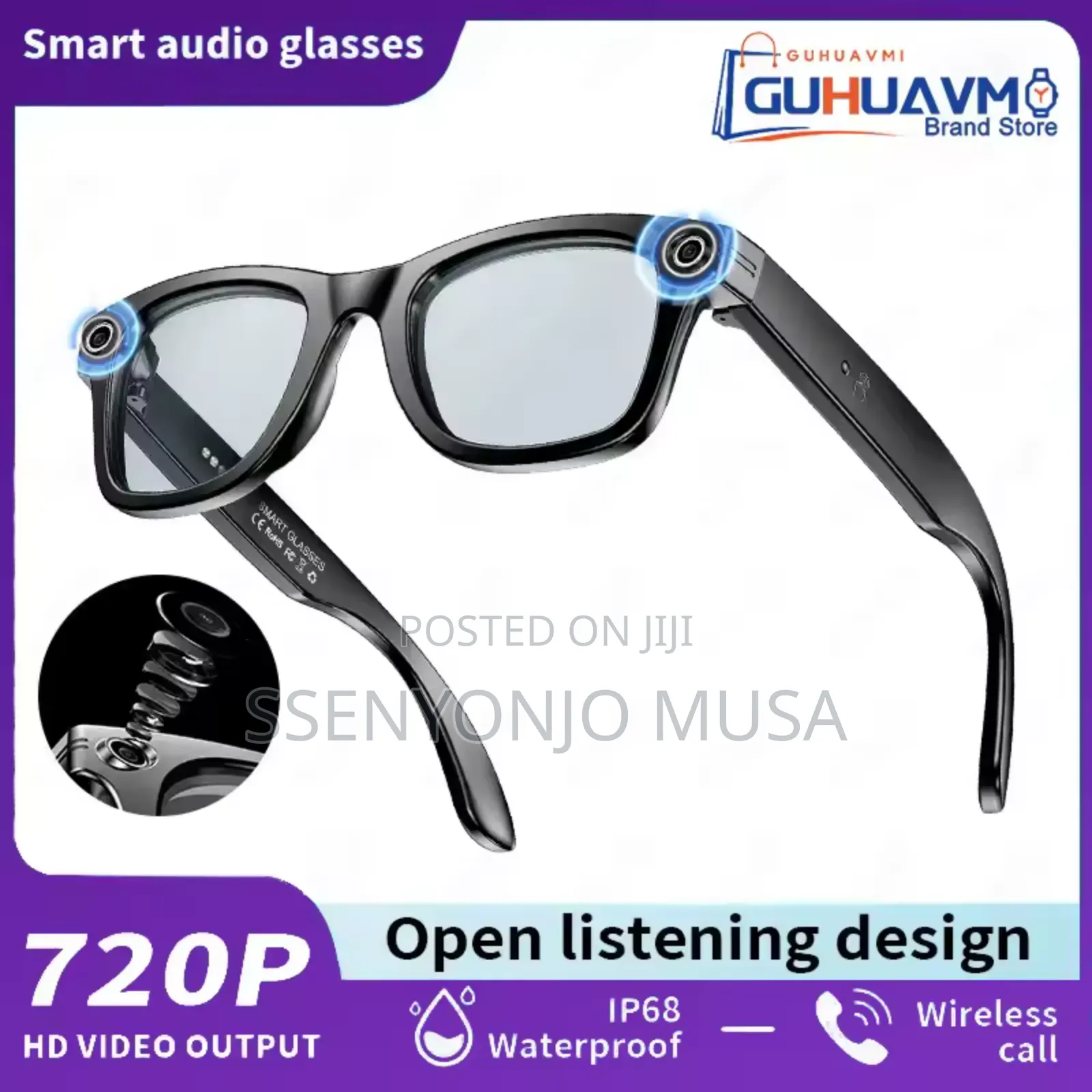 Ai Smart Glasses With Camera, Bluetooth Translation |Video Recording