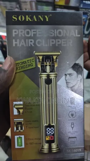 Sokany Sk-16019 Hair Clipper With Stainless Steel Cutter Head