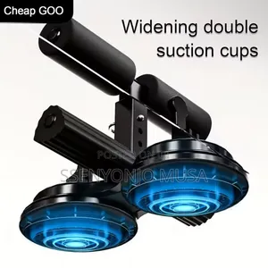 Adjustable Stainless Steel Sit-Up Bar | Dual Suction Cups for Home.