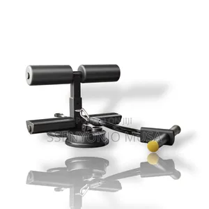 Adjustable Stainless Steel Sit-Up Bar | Dual Suction Cups for Home.