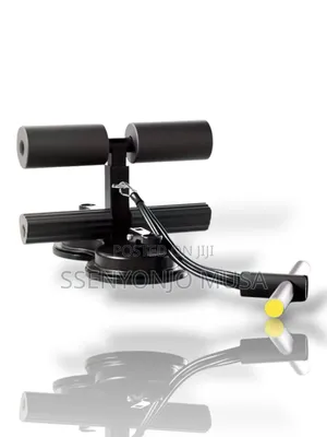 Adjustable Stainless Steel Sit-Up Bar | Dual Suction Cups for Home.