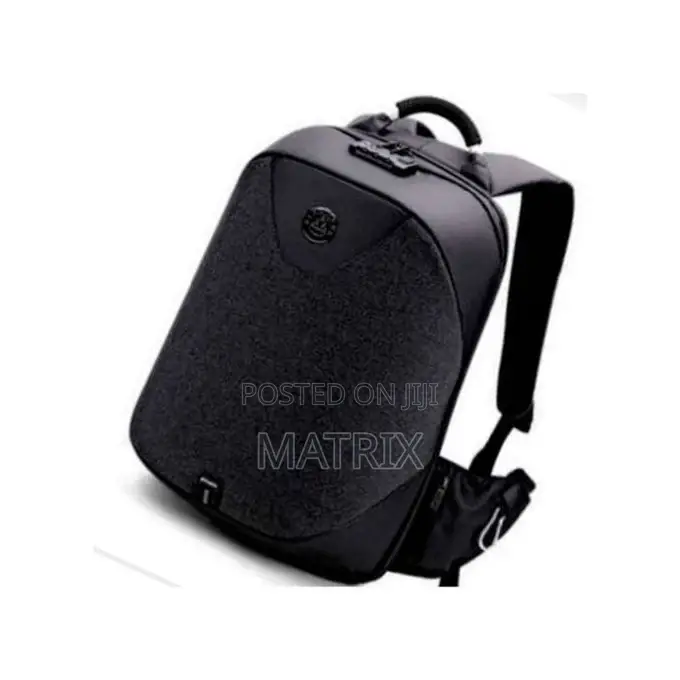 Heavy Duty Laptop Bag With Usb Charging Port- Black