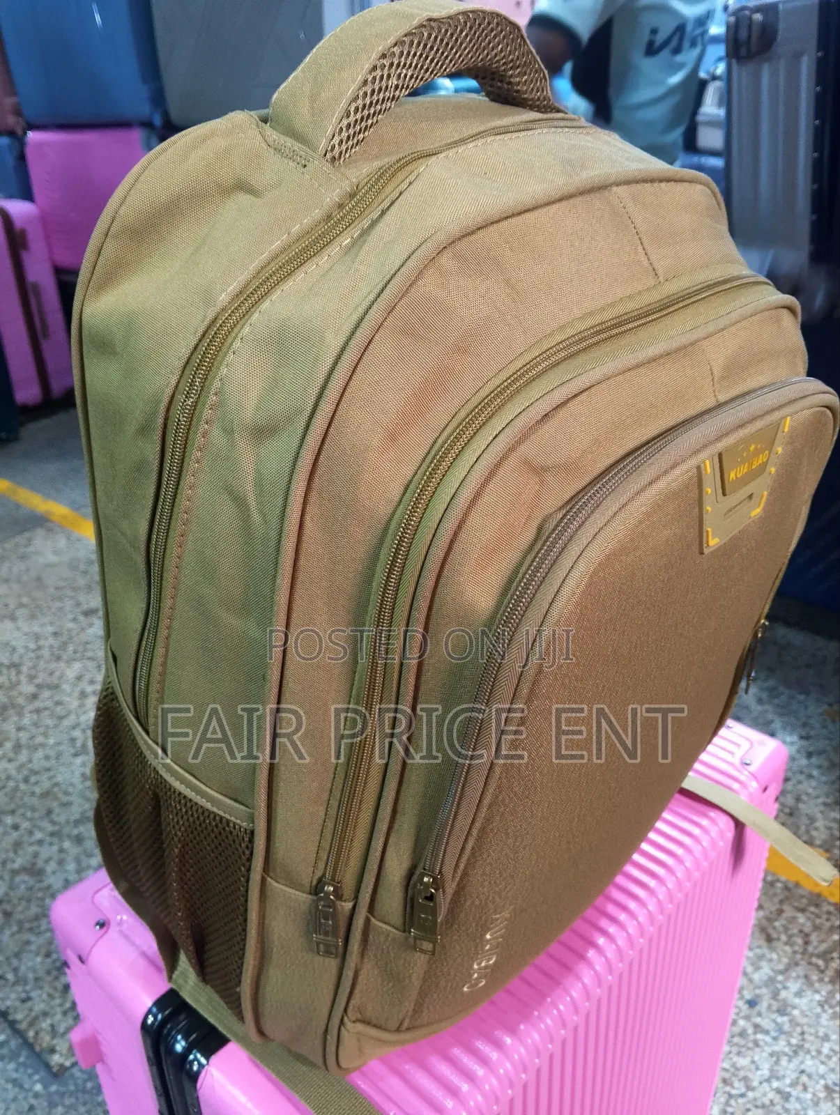 Original Cloth Bag Pack Bag.( Brown)