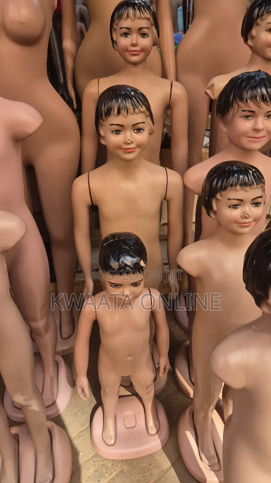 Kids Straight Full Body Mannequin Dummy (Skin Colour, 3.5 Ft) 1 Piece