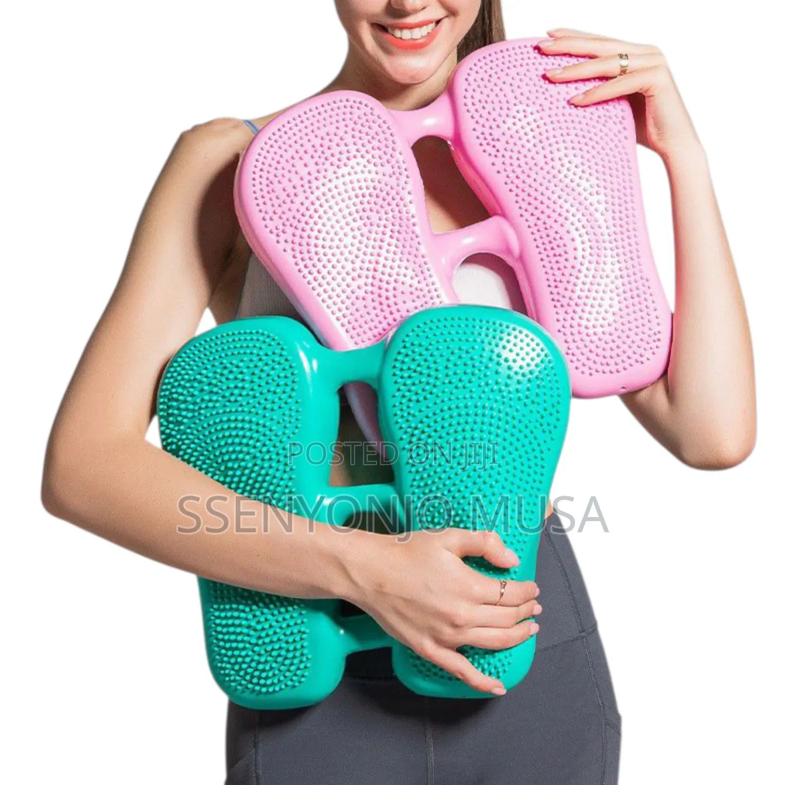 2-in-1 Portable Inflatable Stepper | Mini Balance Fitness Stepper.