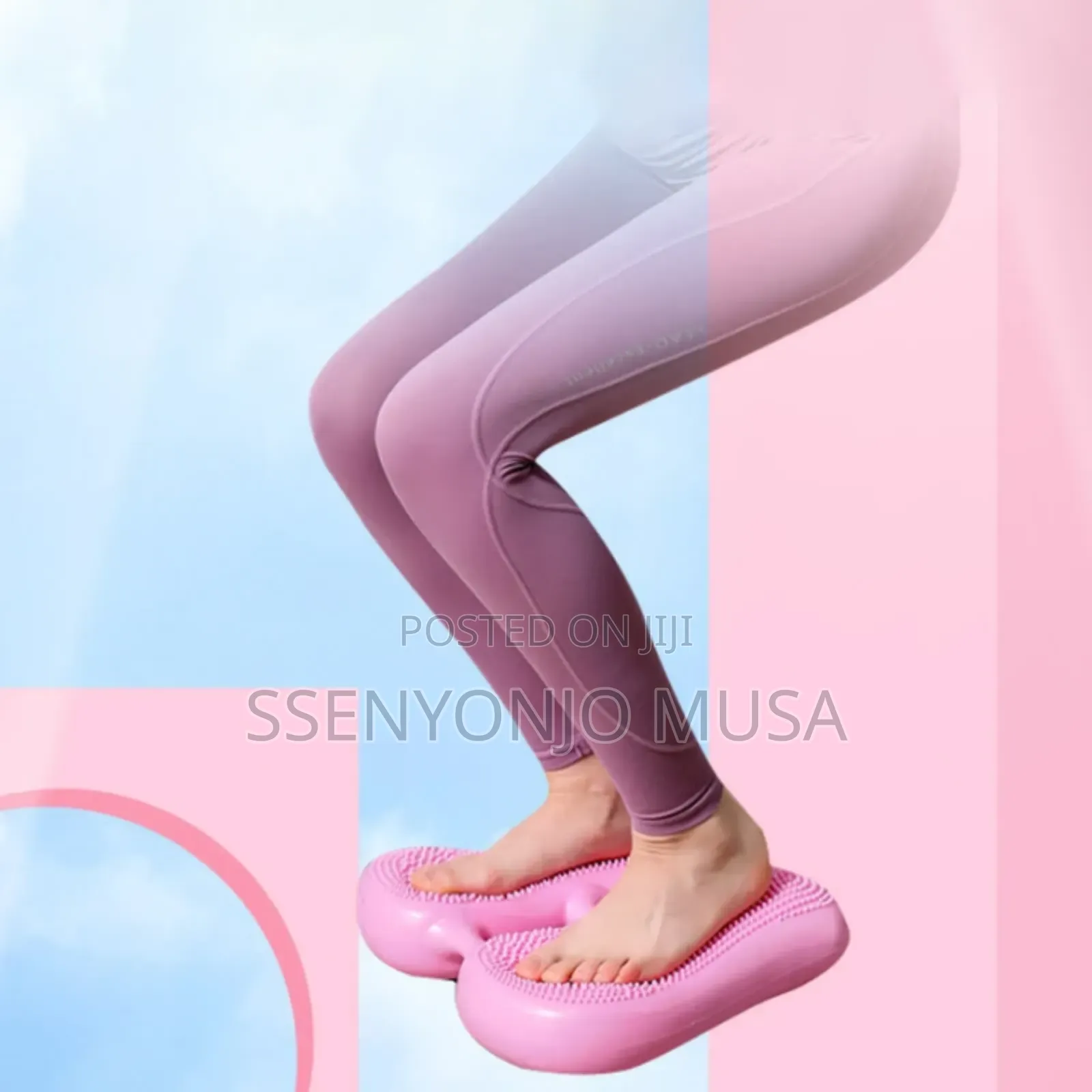 2-in-1 Portable Inflatable Stepper | Mini Balance Fitness Stepper.