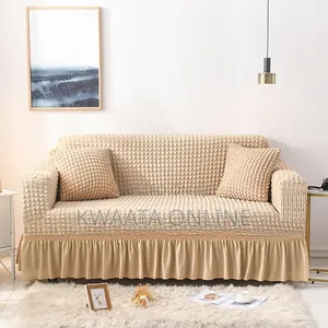 1 Piece-Triple Seater, Fabric Stretch Sofa Cover Non-Slip (140x280cm)