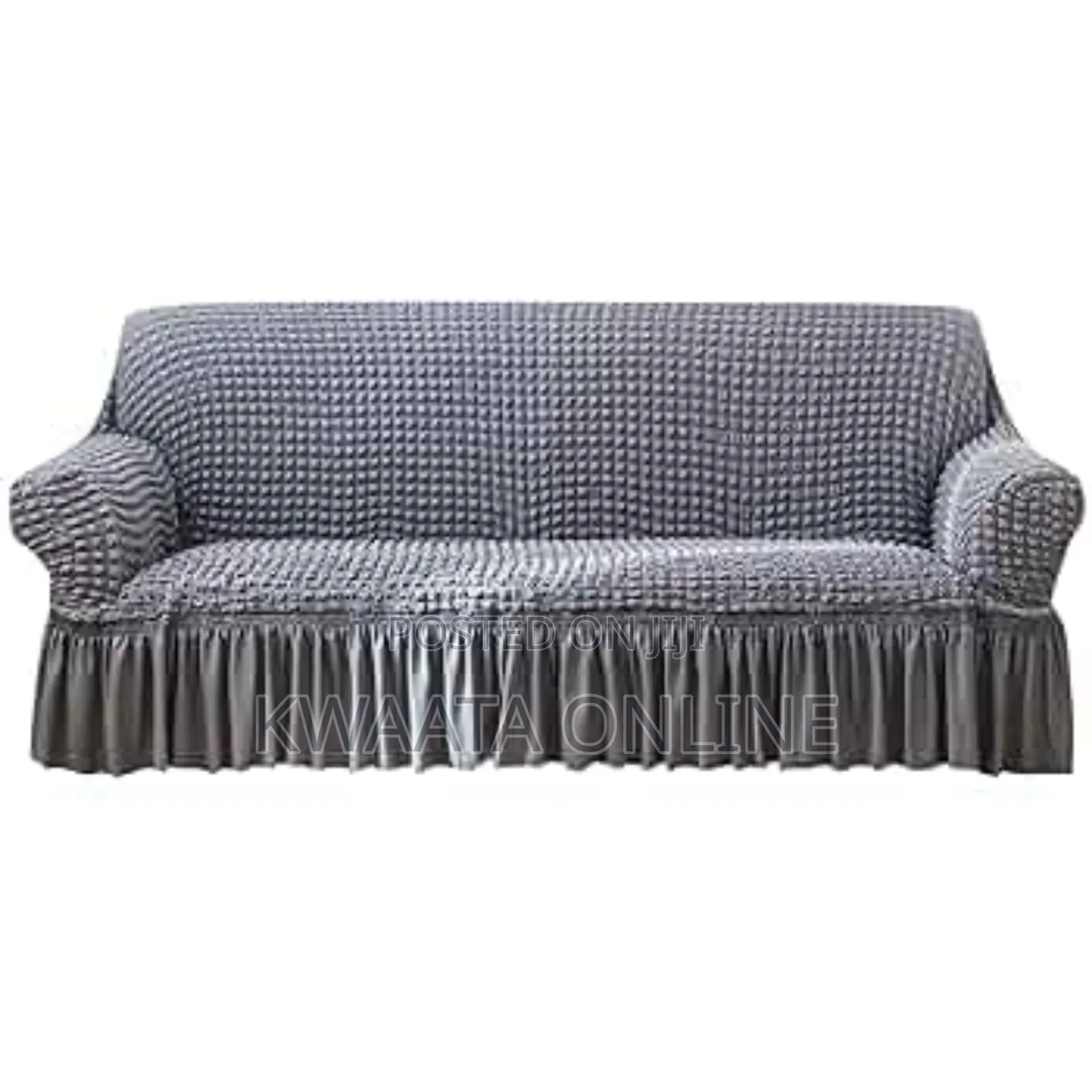 1 Piece-Triple Seater, Fabric Stretch Sofa Cover Non-Slip (140x280cm)