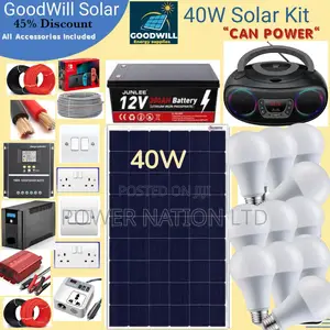 40w Goodwill Solar System Full Kit