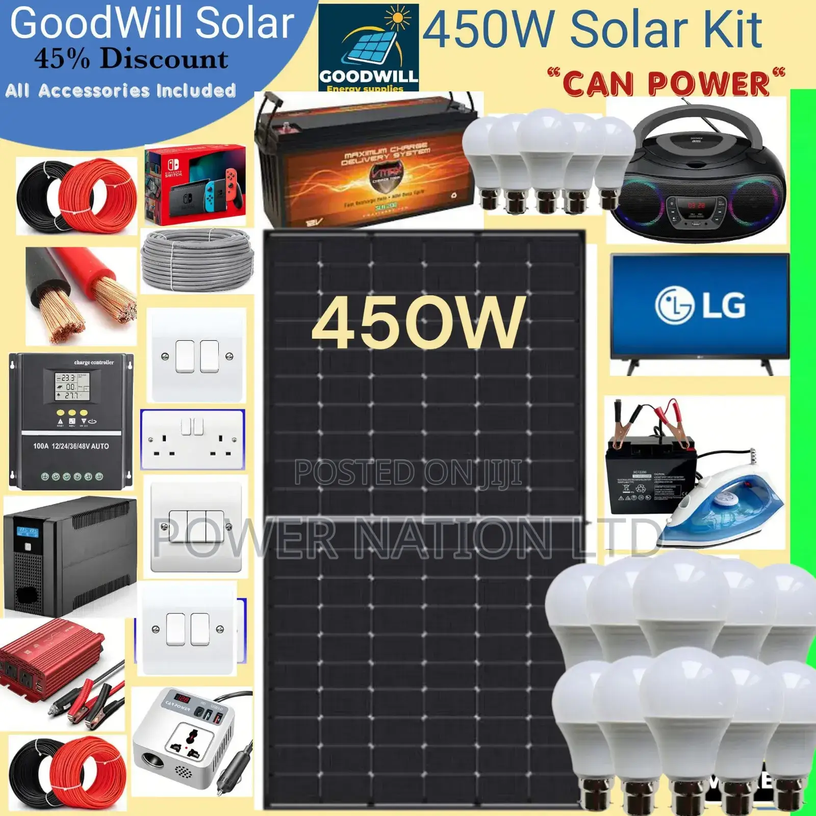 450w Goodwill Solar System Full Kit