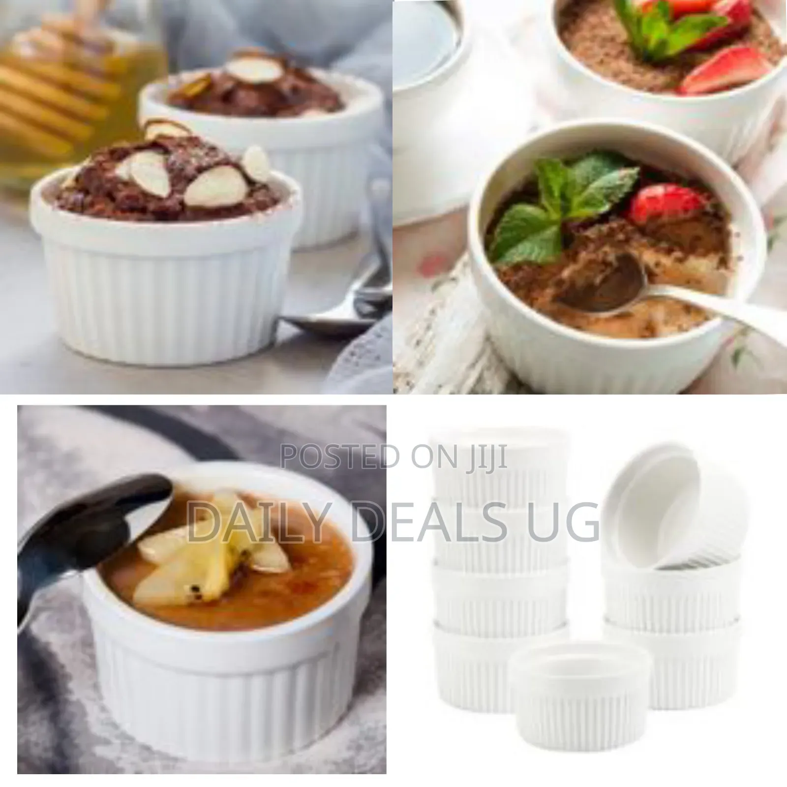 6 Oz, Set of 8, Creme Brulee Ramekins, Souffle Dishes
