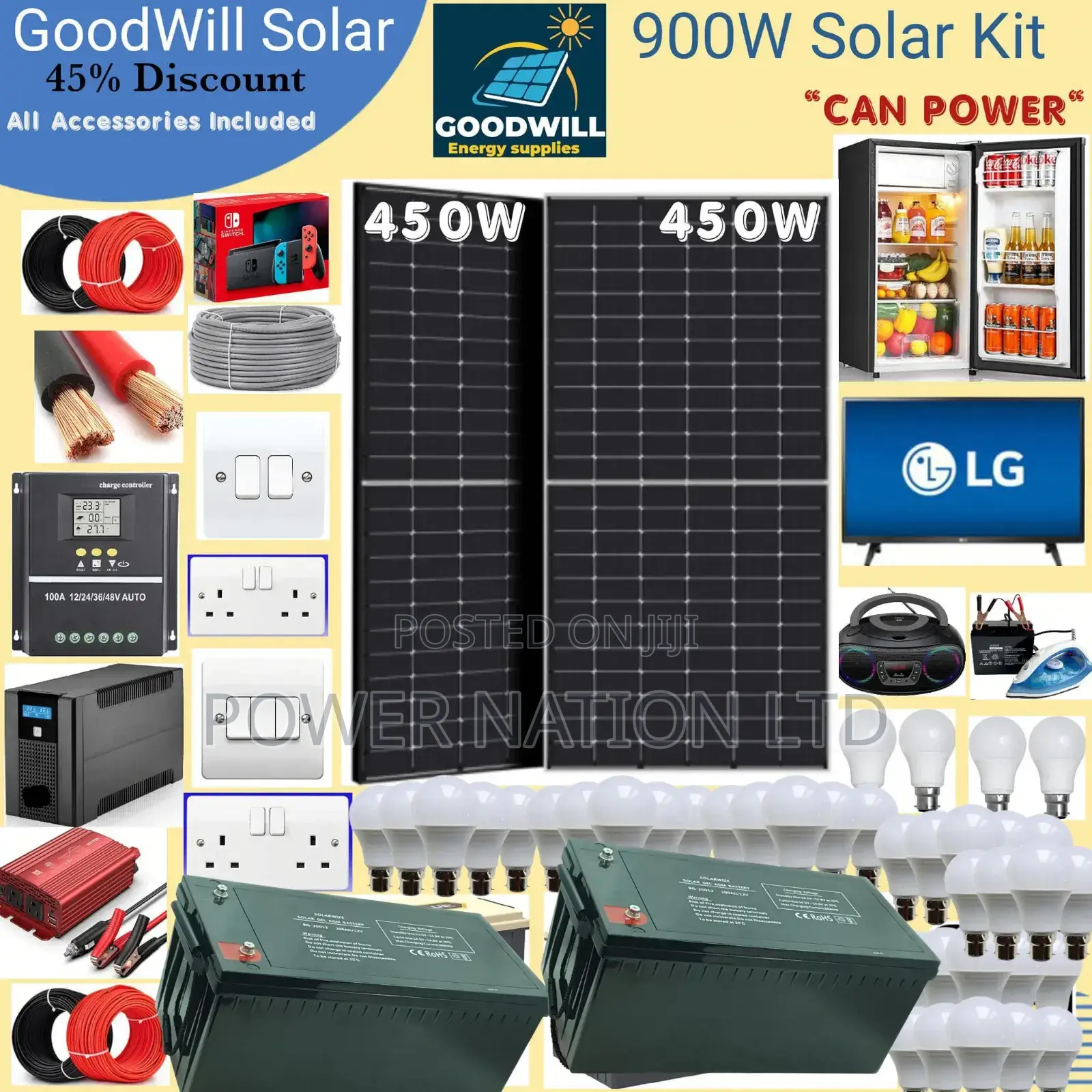 900w Goodwill Solar System Full Kit